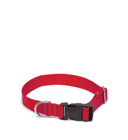 Nylon Dog Collar, Red